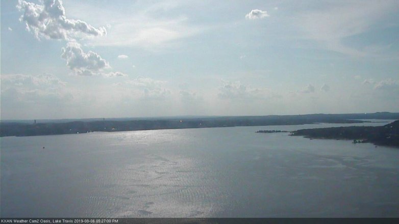 Lake Travis webcam, August 6, 2019 4:30 PM CT