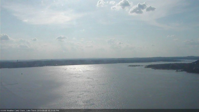 Lake Travis webcam, August 6, 2019 4:35 PM CT