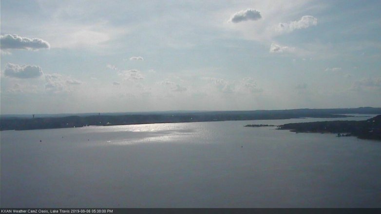 Lake Travis webcam, August 6, 2019 4:40 PM CT