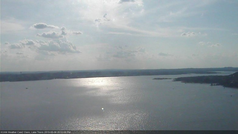 Lake Travis webcam, August 6, 2019 4:55 PM CT