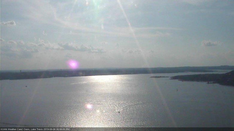 Lake Travis webcam, August 6, 2019 5:10 PM CT