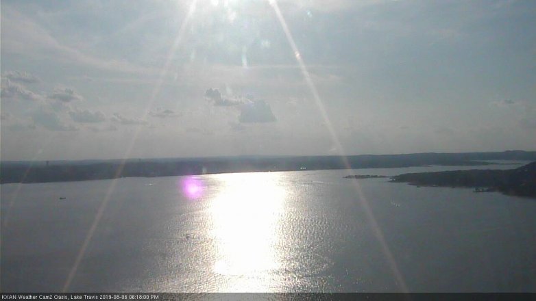 Lake Travis webcam, August 6, 2019 5:20 PM CT