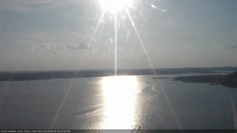 Lake Travis webcam, August 6, 2019 5:45 PM CT