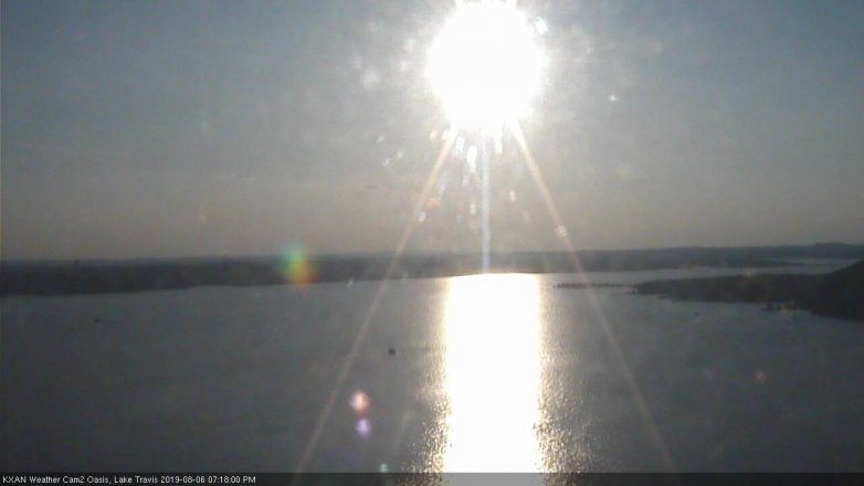 Lake Travis webcam, August 6, 2019 6:20 PM CT
