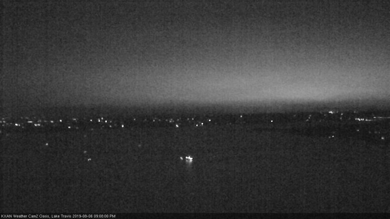 Lake Travis webcam, August 6, 2019 8:10 PM CT