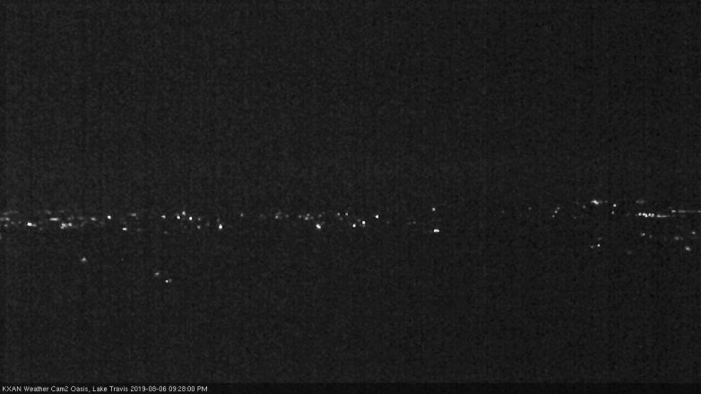 Lake Travis webcam, August 6, 2019 8:30 PM CT