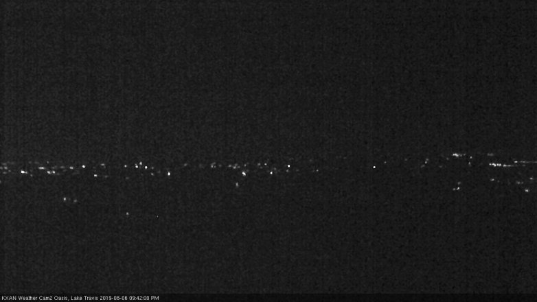 Lake Travis webcam, August 6, 2019 8:45 PM CT