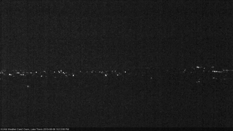 Lake Travis webcam, August 6, 2019 9:15 PM CT