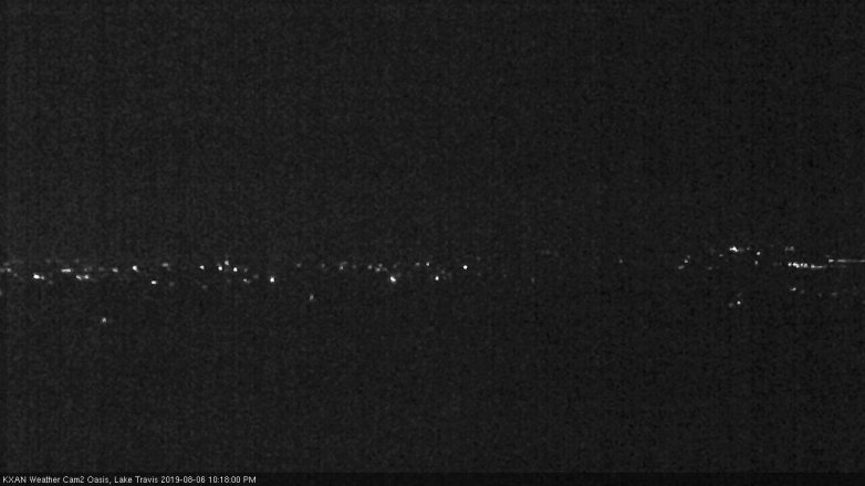 Lake Travis webcam, August 6, 2019 9:20 PM CT
