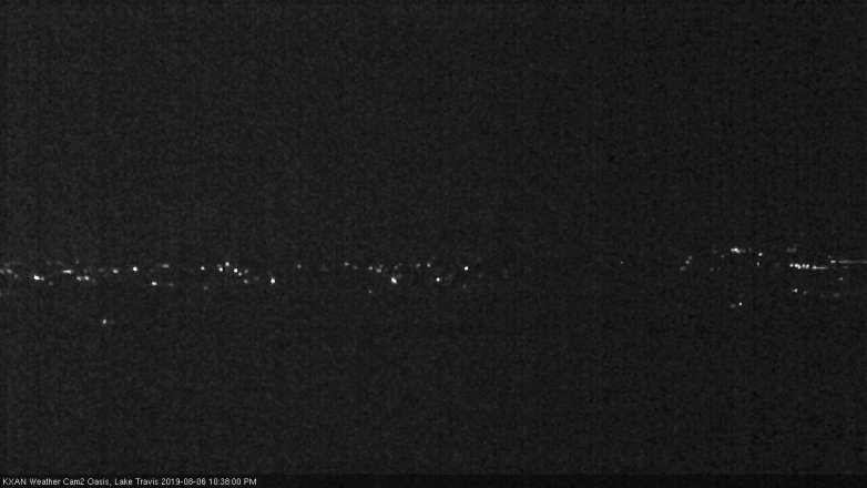 Lake Travis webcam, August 6, 2019 9:40 PM CT
