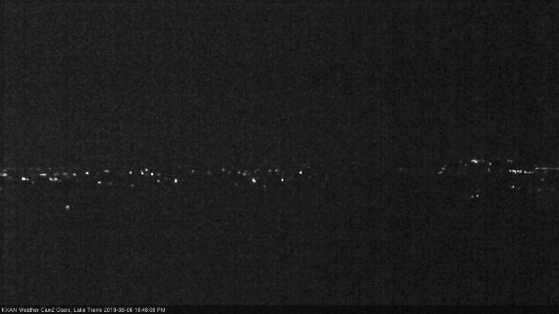 Lake Travis webcam, August 6, 2019 9:50 PM CT