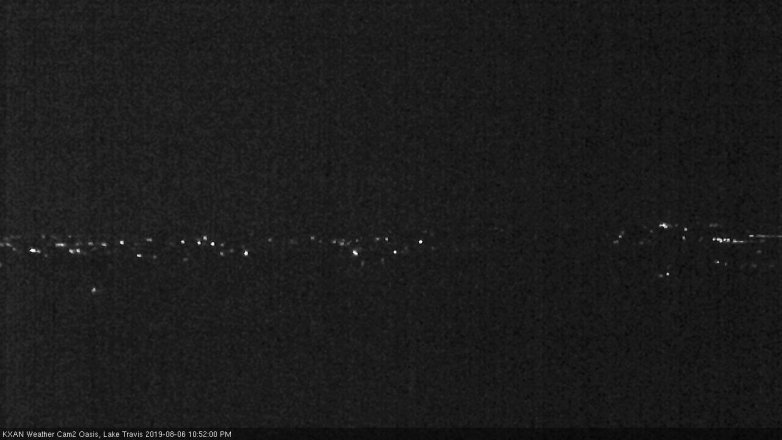 Lake Travis webcam, August 6, 2019 9:55 PM CT