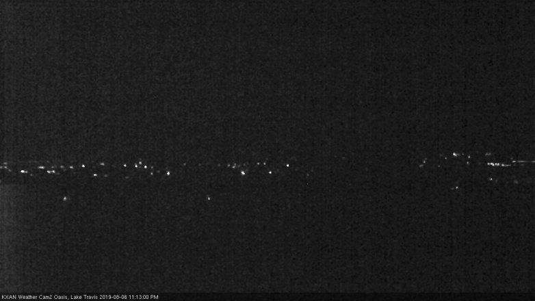 Lake Travis webcam, August 6, 2019 10:15 PM CT
