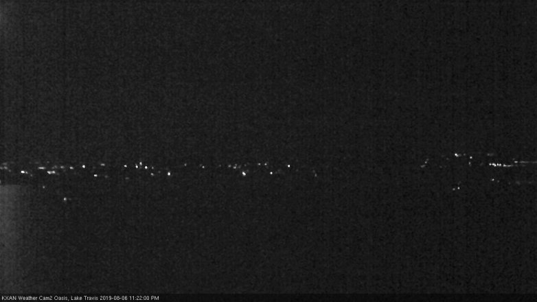 Lake Travis webcam, August 6, 2019 10:25 PM CT
