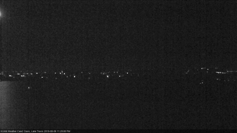 Lake Travis webcam, August 6, 2019 10:30 PM CT