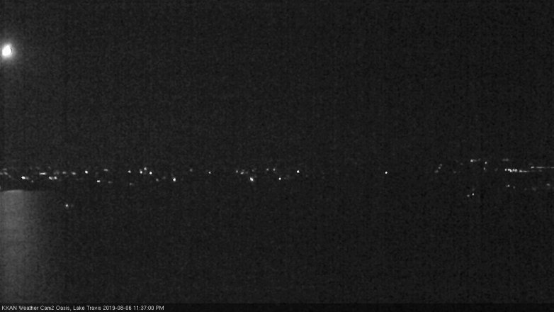 Lake Travis webcam, August 6, 2019 10:40 PM CT