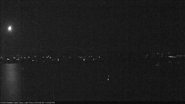 Lake Travis webcam, August 6, 2019 10:55 PM CT