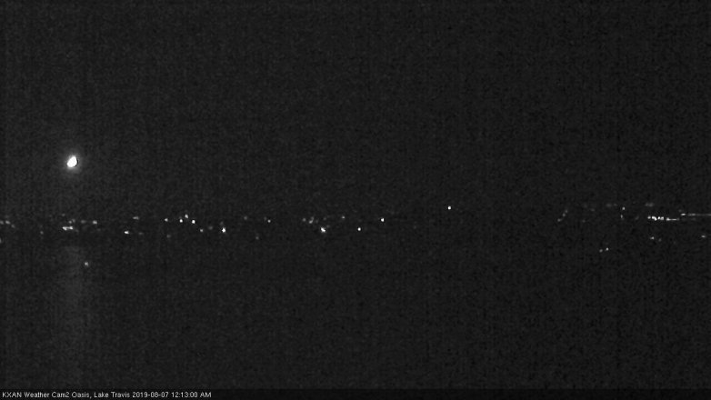 Lake Travis webcam, August 6, 2019 11:15 PM CT