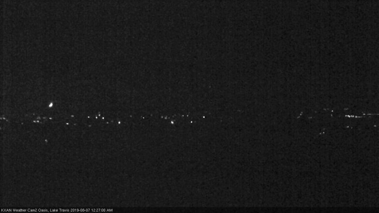 Lake Travis webcam, August 6, 2019 11:30 PM CT