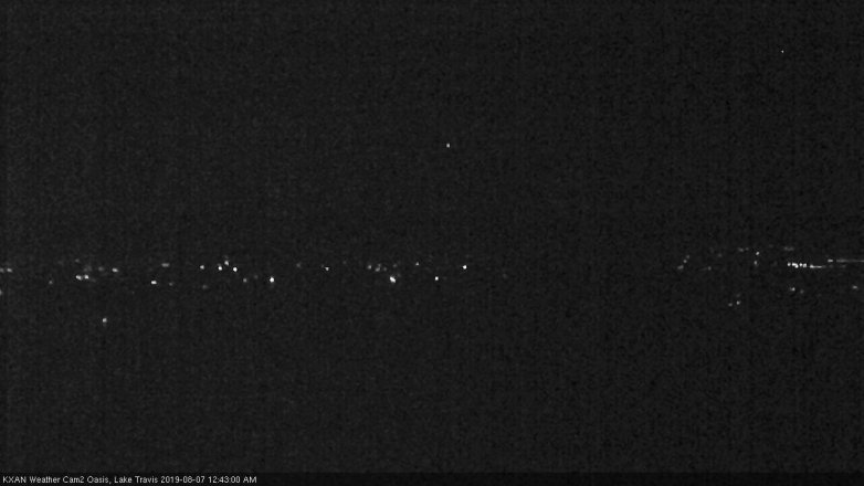 Lake Travis webcam, August 6, 2019 11:45 PM CT