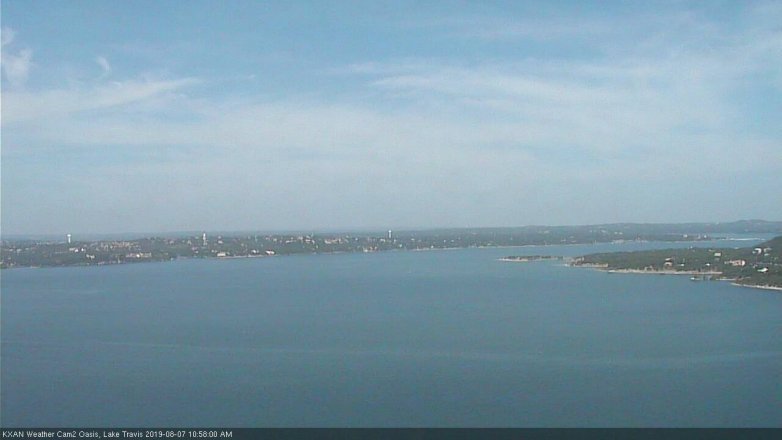 Lake Travis webcam, August 7, 2019 10:00 AM CT