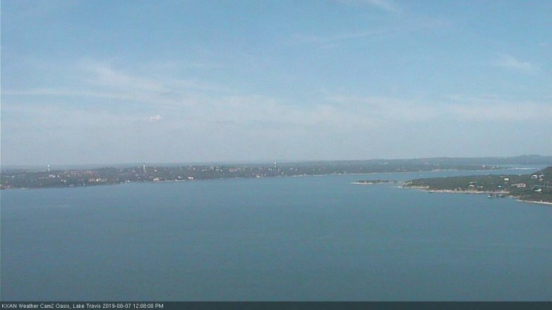 Lake Travis webcam, August 7, 2019 11:10 AM CT