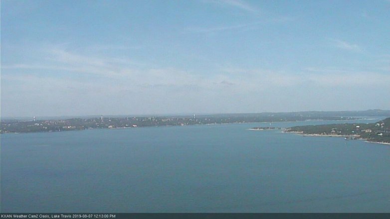 Lake Travis webcam, August 7, 2019 11:15 AM CT