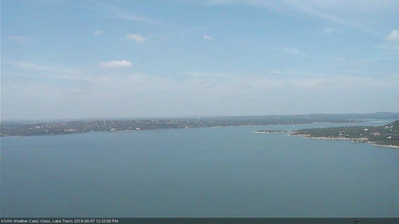 Lake Travis webcam, August 7, 2019 11:35 AM CT