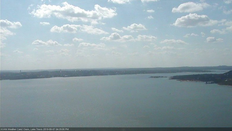Lake Travis webcam, August 7, 2019 3:30 PM CT