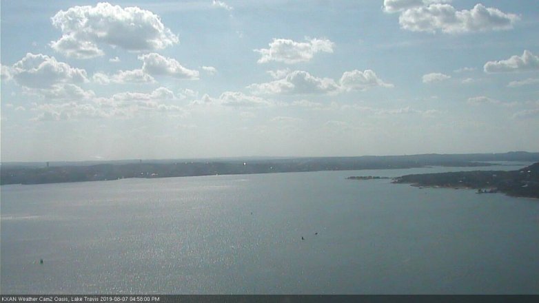Lake Travis webcam, August 7, 2019 4:00 PM CT