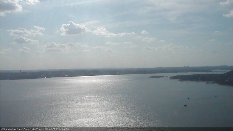 Lake Travis webcam, August 7, 2019 4:35 PM CT