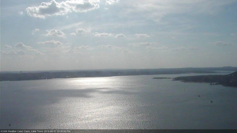 Lake Travis webcam, August 7, 2019 4:40 PM CT