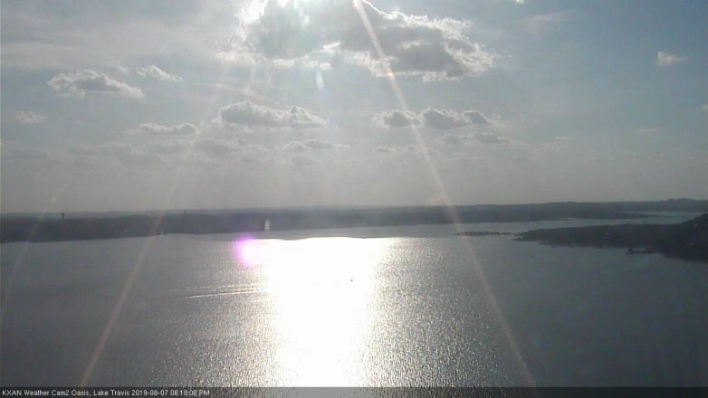 Lake Travis webcam, August 7, 2019 5:20 PM CT