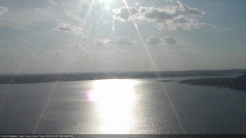 Lake Travis webcam, August 7, 2019 5:25 PM CT
