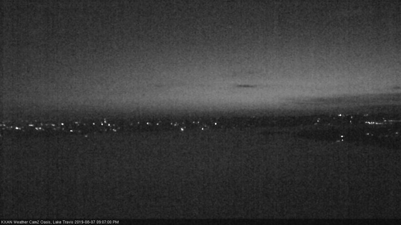 Lake Travis webcam, August 7, 2019 8:10 PM CT
