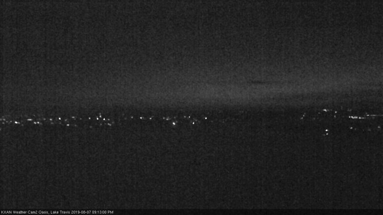 Lake Travis webcam, August 7, 2019 8:15 PM CT