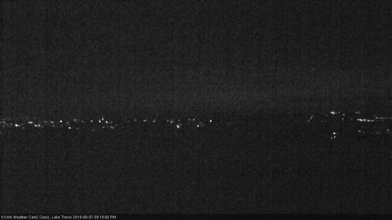 Lake Travis webcam, August 7, 2019 8:20 PM CT