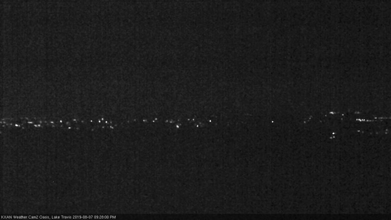 Lake Travis webcam, August 7, 2019 8:30 PM CT