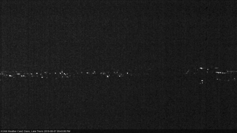 Lake Travis webcam, August 7, 2019 8:45 PM CT