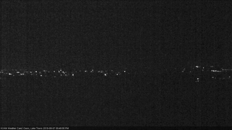 Lake Travis webcam, August 7, 2019 8:50 PM CT