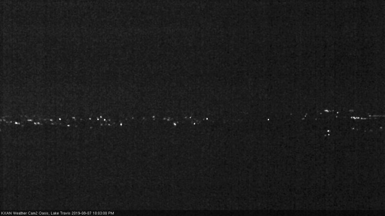 Lake Travis webcam, August 7, 2019 9:05 PM CT