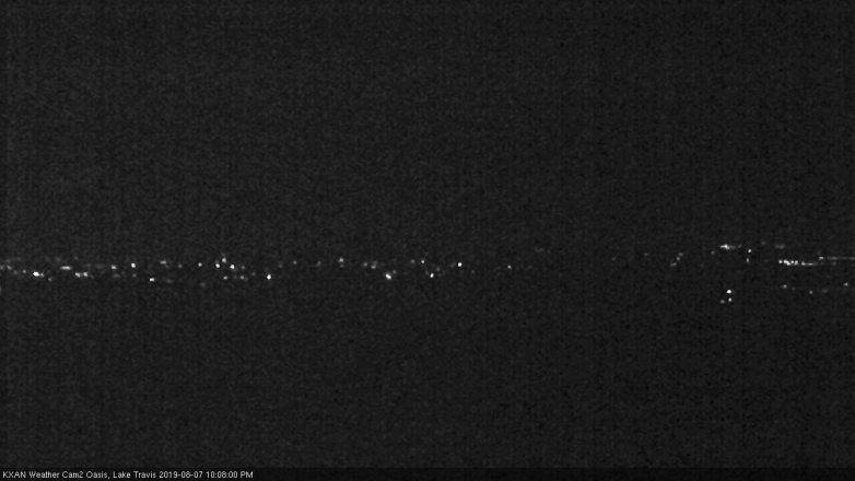 Lake Travis webcam, August 7, 2019 9:10 PM CT