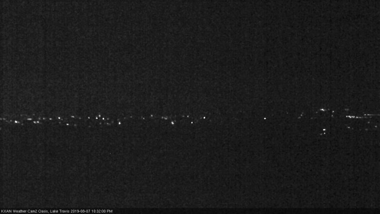 Lake Travis webcam, August 7, 2019 9:35 PM CT