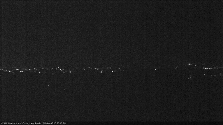 Lake Travis webcam, August 7, 2019 9:55 PM CT