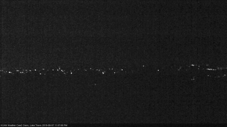Lake Travis webcam, August 7, 2019 10:10 PM CT