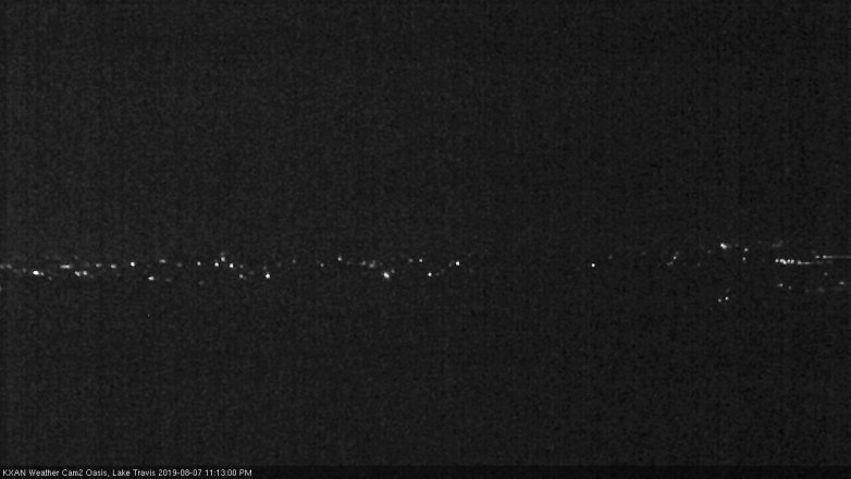 Lake Travis webcam, August 7, 2019 10:15 PM CT