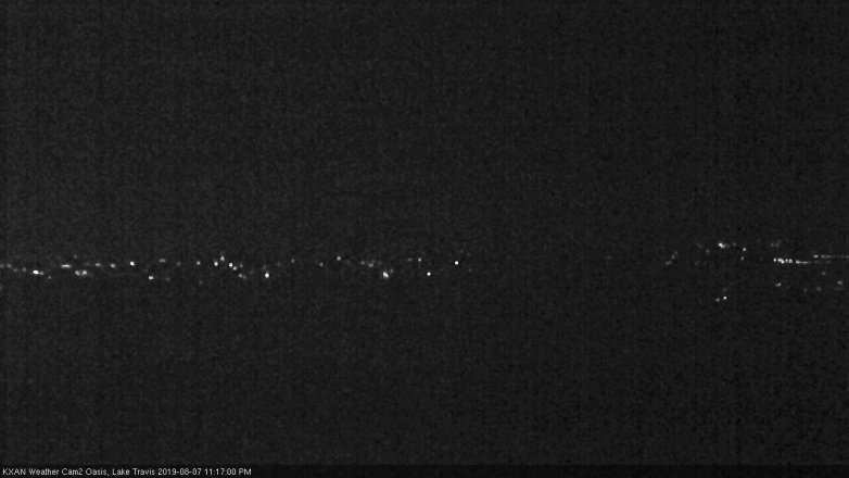 Lake Travis webcam, August 7, 2019 10:20 PM CT