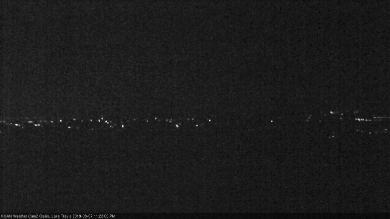 Lake Travis webcam, August 7, 2019 10:25 PM CT