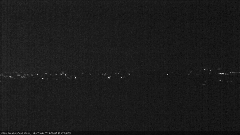 Lake Travis webcam, August 7, 2019 10:50 PM CT