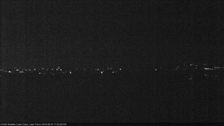 Lake Travis webcam, August 7, 2019 10:55 PM CT